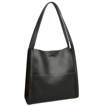 Effortless Red Leather Tote Bag for Women with Casual Style