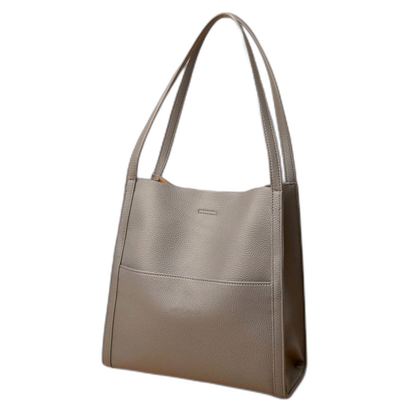 Effortless Red Leather Tote Bag for Women with Casual Style