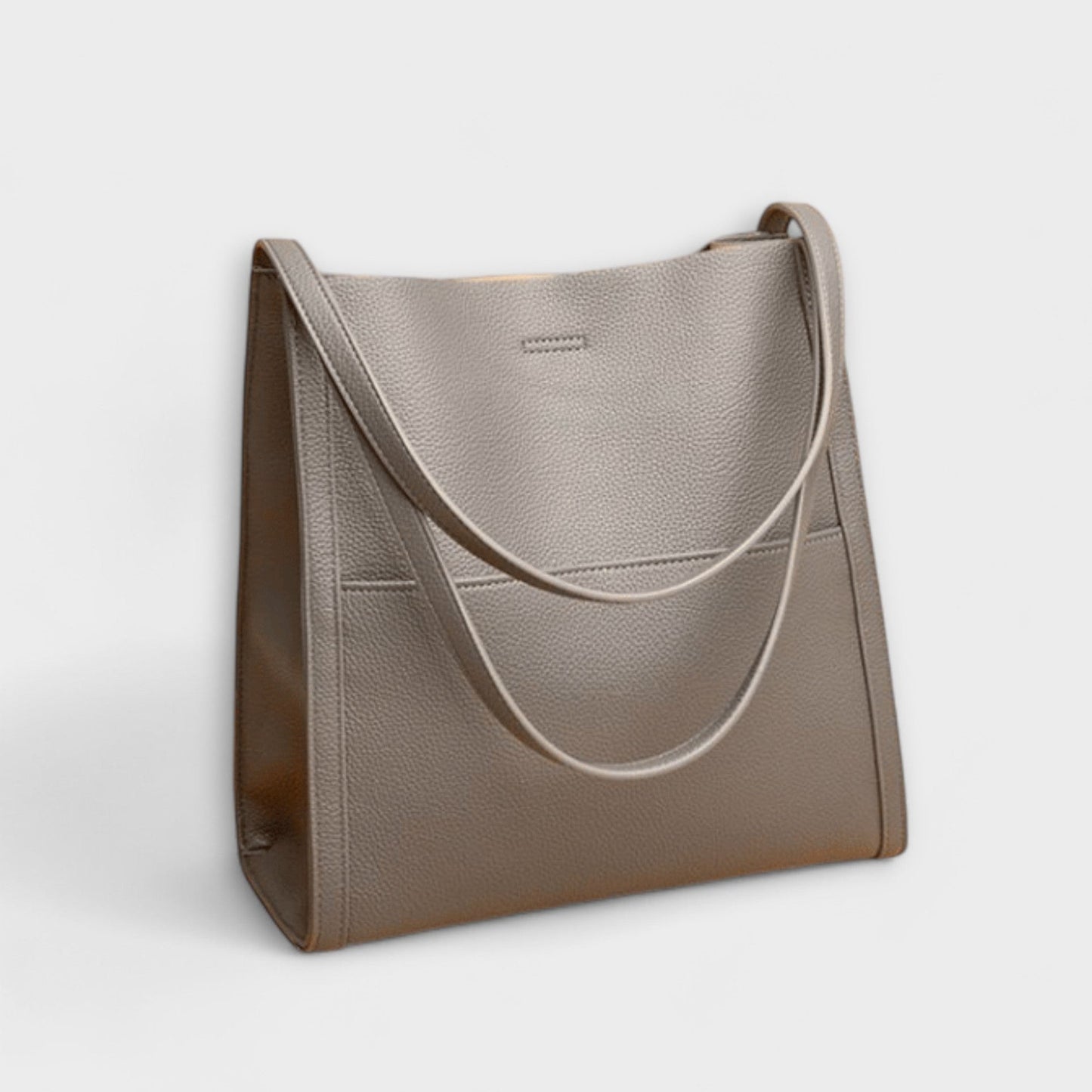 Effortless Red Leather Tote Bag for Women with Casual Style