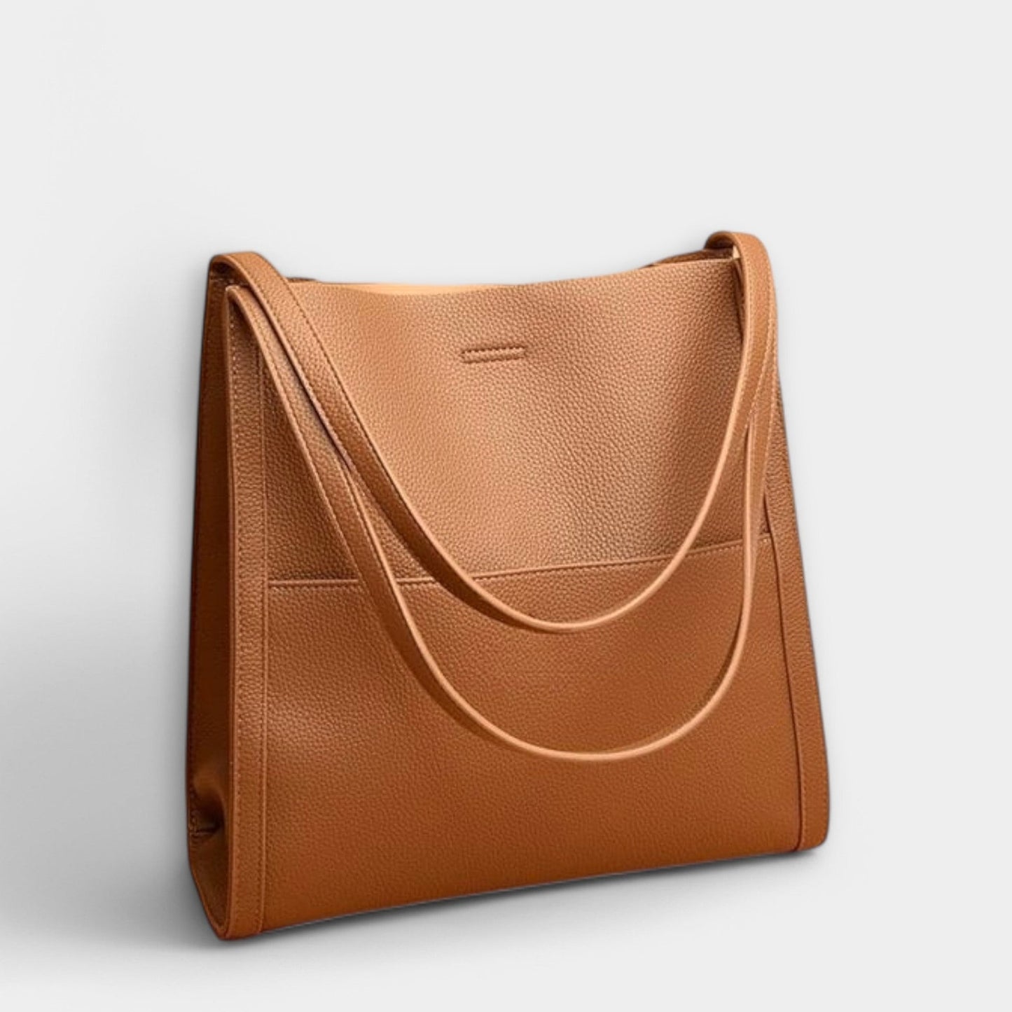 Effortless Red Leather Tote Bag for Women with Casual Style