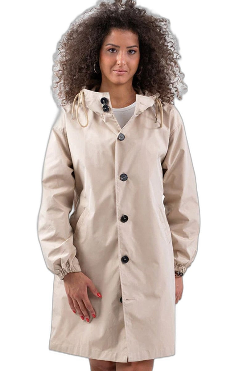 Effortless Red Trench Coat for Women with Collared Long Sleeve Button Front Oversized Pockets Casual Style