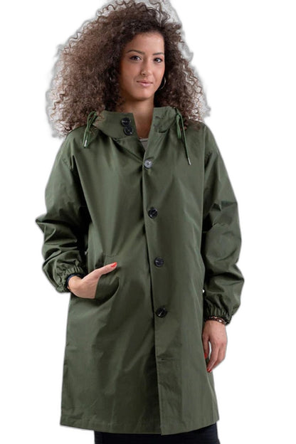 Effortless Red Trench Coat for Women with Collared Long Sleeve Button Front Oversized Pockets Casual Style