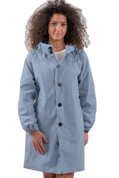 Effortless Red Trench Coat for Women with Collared Long Sleeve Button Front Oversized Pockets Casual Style