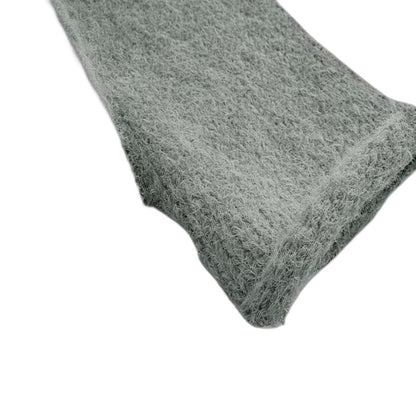 Effortless Sage Green Knit Sweater for Women with Crew Neck Long Sleeve Casual Style