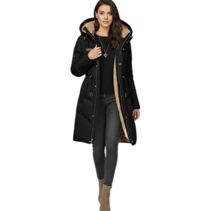 Effortless Sage Green Puffer Jacket for Women with Long Sleeve Pockets Casual Style
