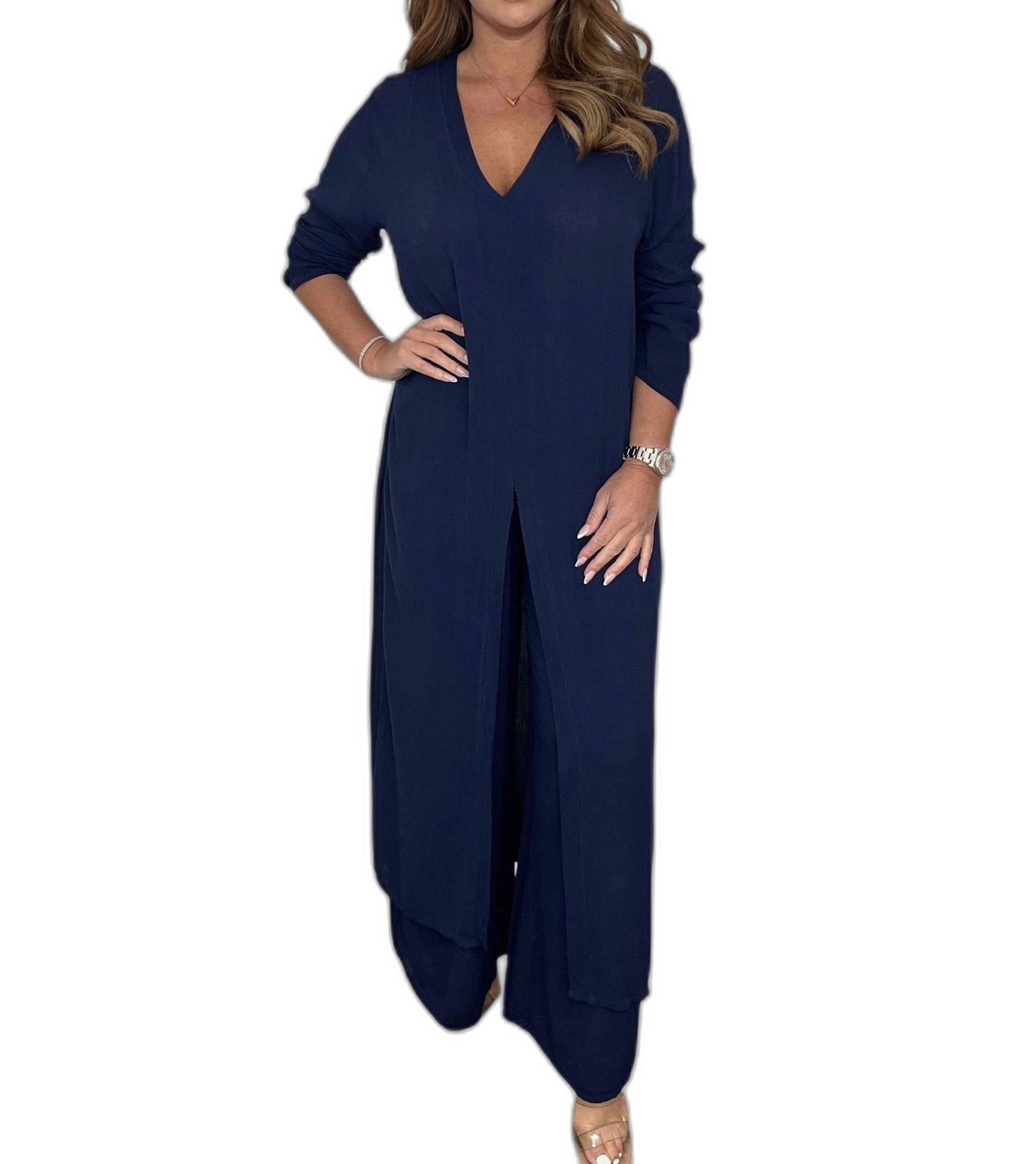 Effortless Sage Green Two Piece Set for Women with Straight Leg Casual Style