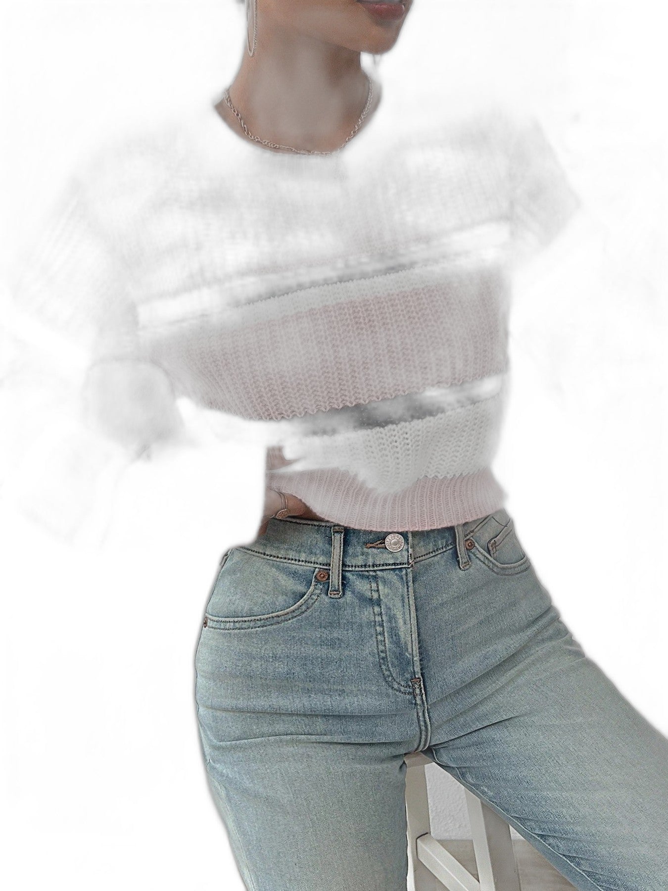 Effortless Striped Sweater for Women with Crew Neck Long Sleeve Casual Style