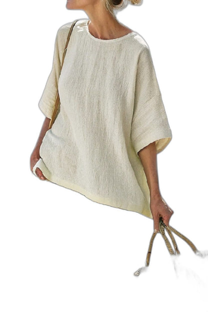 Effortless Striped Two Piece Set for Women with Linen Wide Leg Casual Style