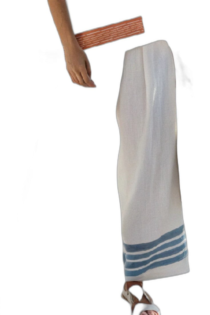 Effortless Striped Two Piece Set for Women with Short Sleeve Wide Leg Casual Style