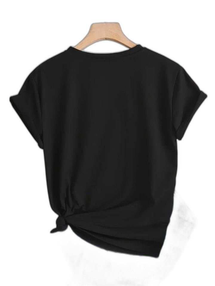 Effortless T Shirt for Women with Crew Neck Short Sleeve Casual Style