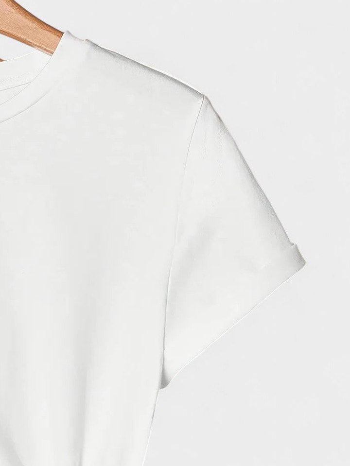 Effortless T Shirt for Women with Crew Neck Short Sleeve Casual Style