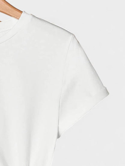 Effortless T Shirt for Women with Crew Neck Short Sleeve Casual Style