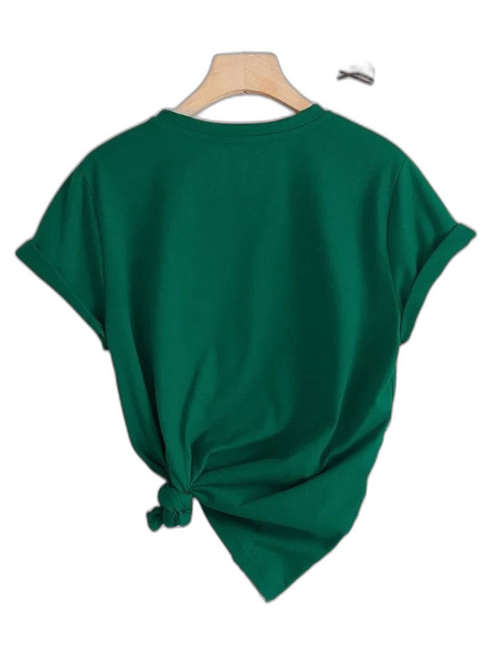 Effortless T Shirt for Women with Crew Neck Short Sleeve Casual Style