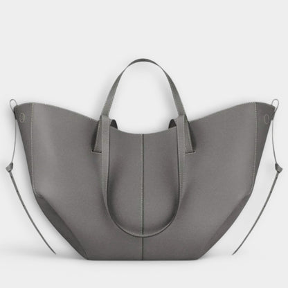 Effortless Tan Leather Tote Bag for Women with Casual Style