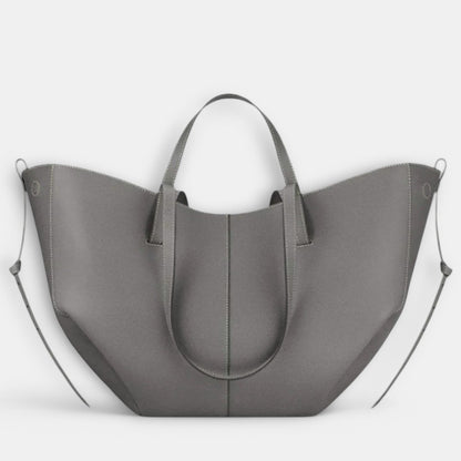 Effortless Tan Leather Tote Bag for Women with Casual Style