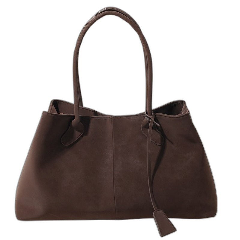 Effortless Tan Leather Tote Bag for Women with Casual Style