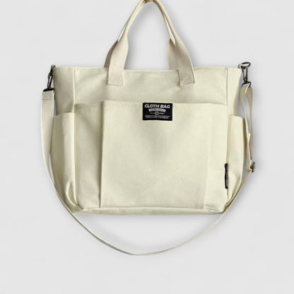 Effortless Tan Tote Bag for Women with Pockets Casual Style