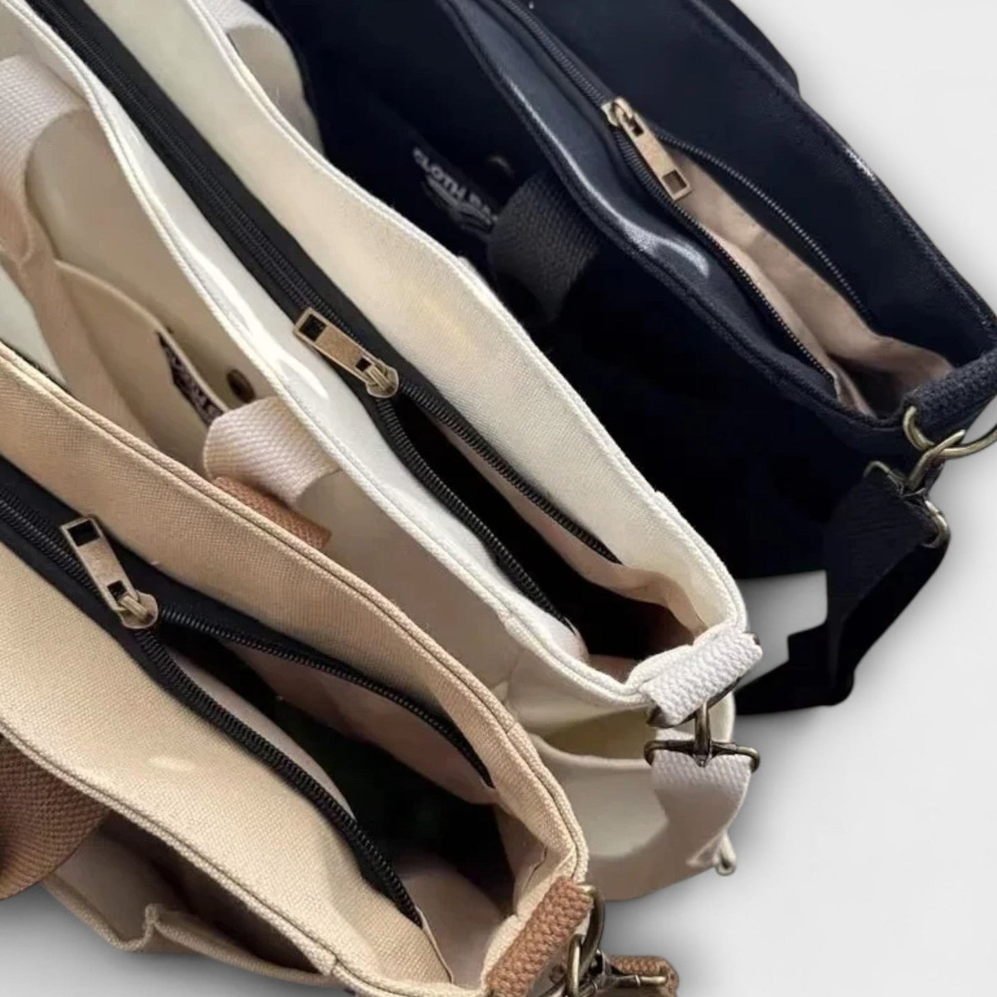 Effortless Tan Tote Bag for Women with Pockets Casual Style