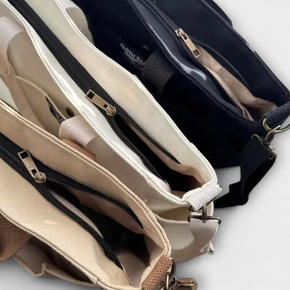 Effortless Tan Tote Bag for Women with Pockets Casual Style