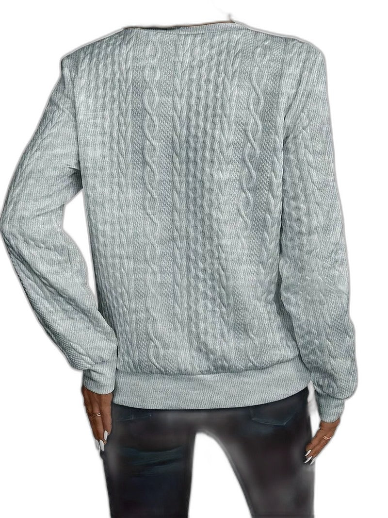Effortless White Cable Knit Sweater for Women with High Neck Long Sleeve Zip Up Casual Style