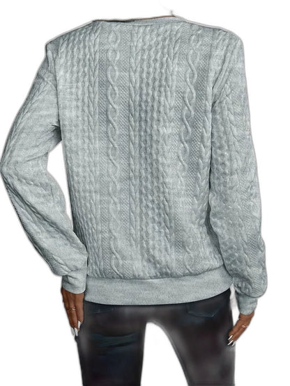 Effortless White Cable Knit Sweater for Women with High Neck Long Sleeve Zip Up Casual Style