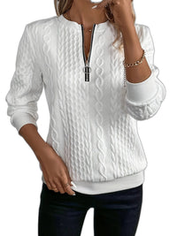 White Black Zipper