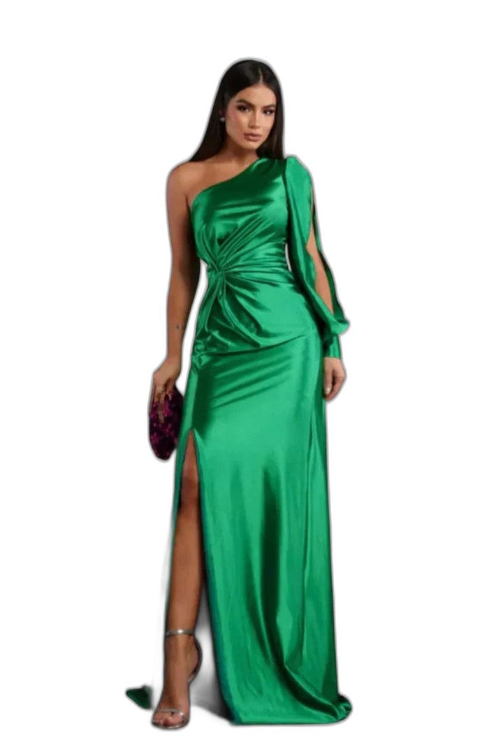 Elegant Black Maxi Dress for Women with Strapless Ruffle Flowing Party Style