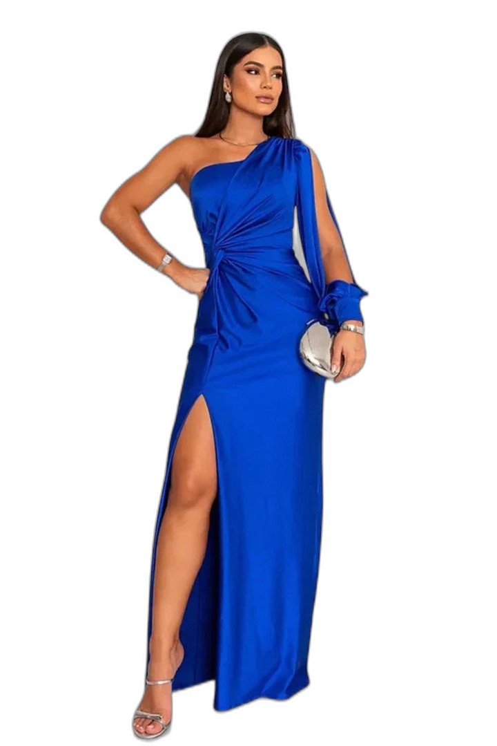 Elegant Black Maxi Dress for Women with Strapless Ruffle Flowing Party Style