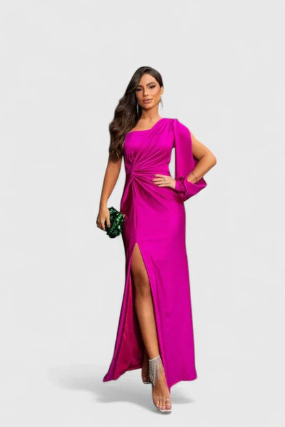 Elegant Black Maxi Dress for Women with Strapless Ruffle Flowing Party Style