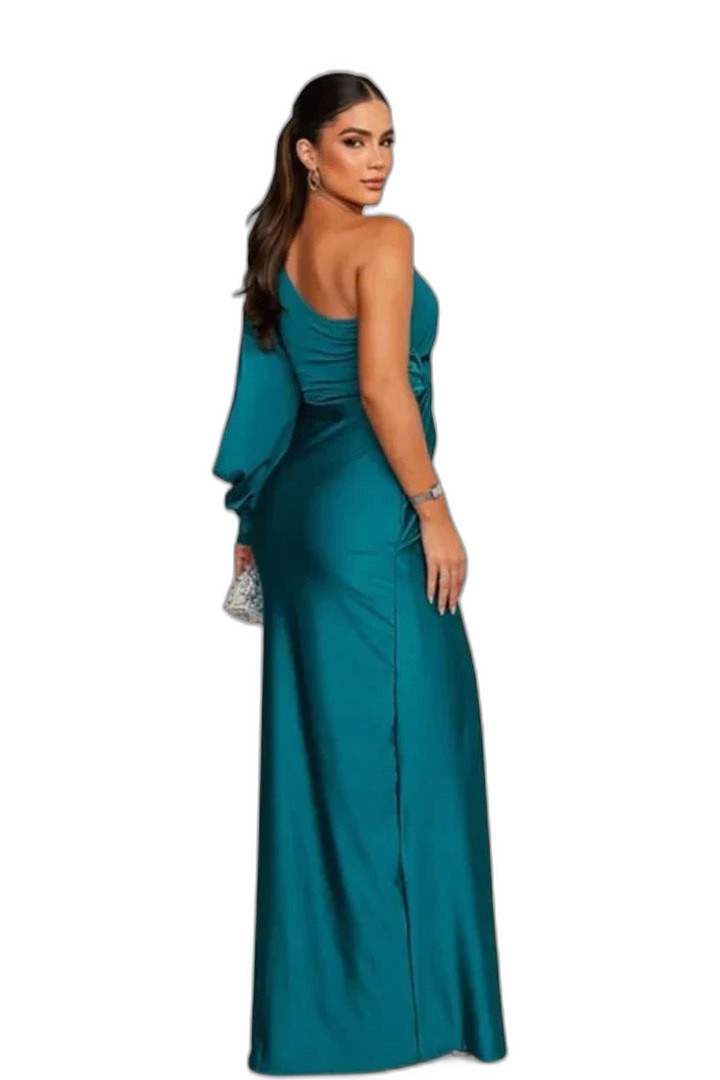 Elegant Black Maxi Dress for Women with Strapless Ruffle Flowing Party Style