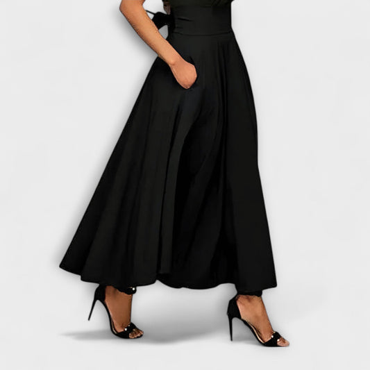 Elegant Black Skirt for Women with A Line High Waisted Cocktail Style