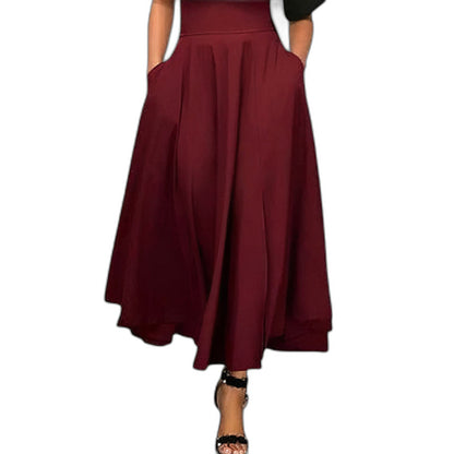 Elegant Black Skirt for Women with A Line High Waisted Cocktail Style