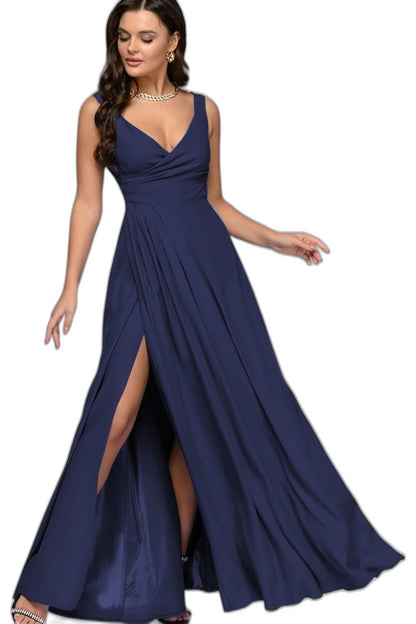 Elegant Burgundy Maxi Dress for Women with V Neck Sleeveless Bodycon Formal Style