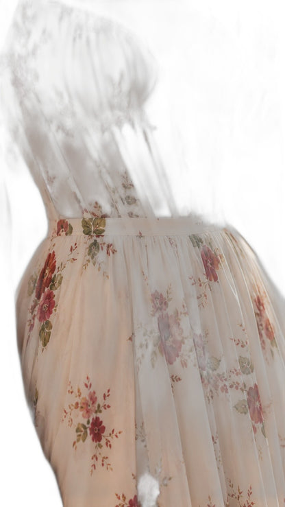 Elegant Floral Maxi Dress for Women with Sweetheart Spaghetti Strap Tiered Vacation Style