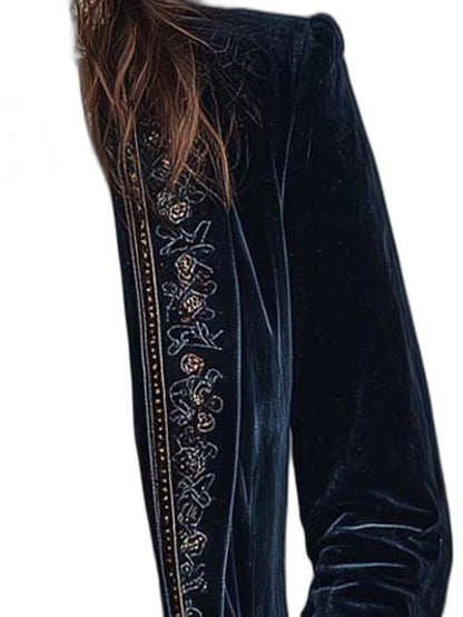 Elegant Geometric Blazer for Women with Collared Long Sleeve Button Front Cocktail Style