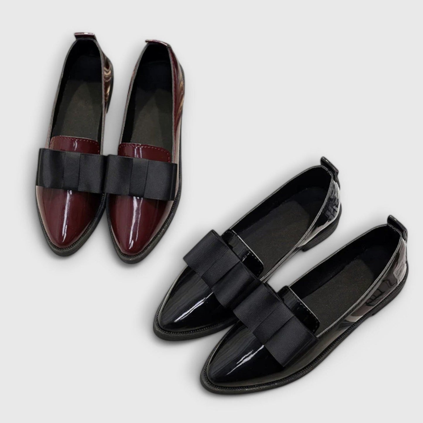 Elegant Leather Flats for Women with Pointed Toe Cocktail Style
