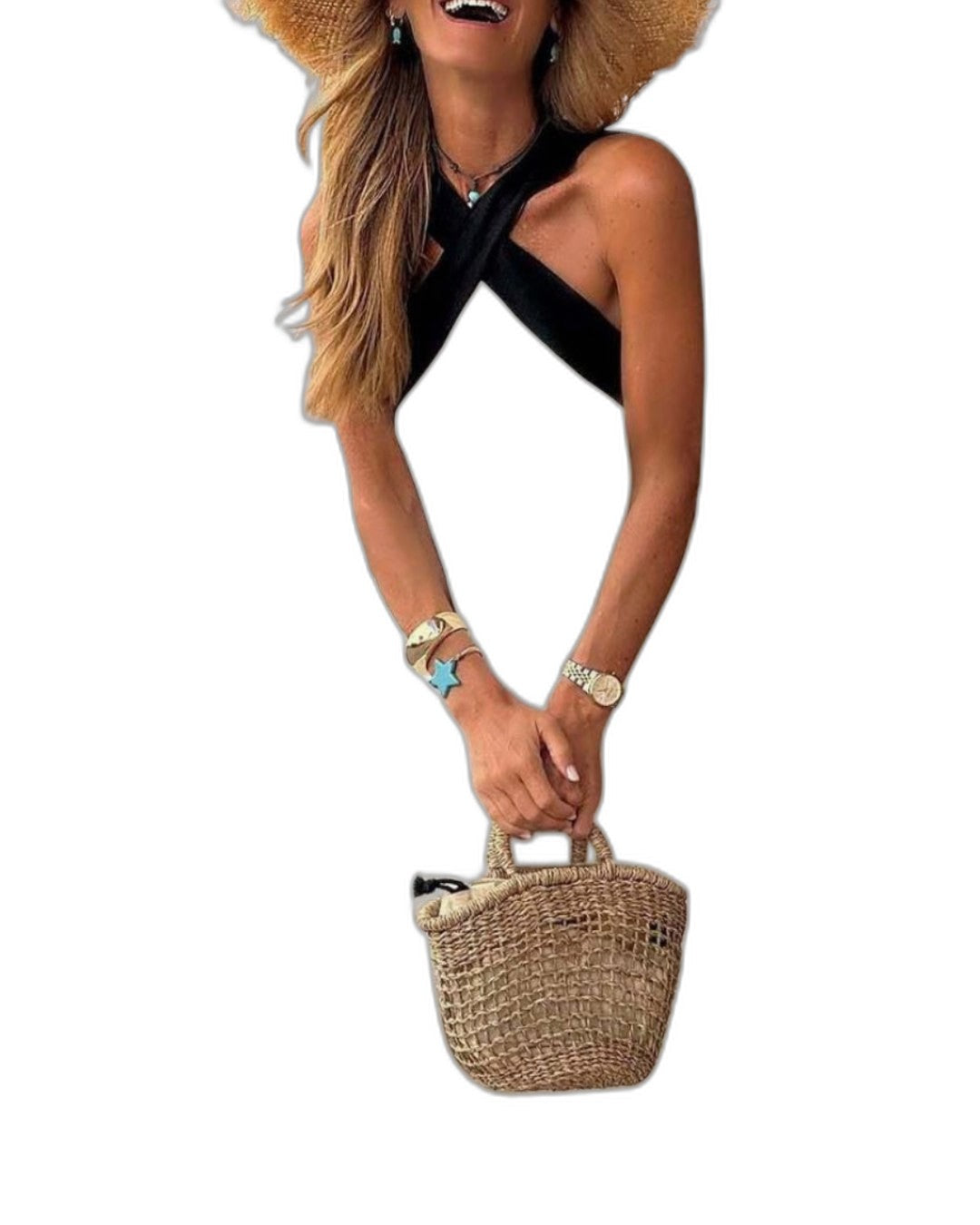 Elegant Maxi Dress for Women with Halter Sleeveless Flowing Vacation Style