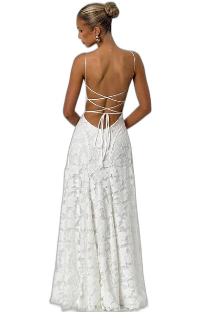 Elegant Pink Lace Maxi Dress for Women with Strapless A Line Formal Style