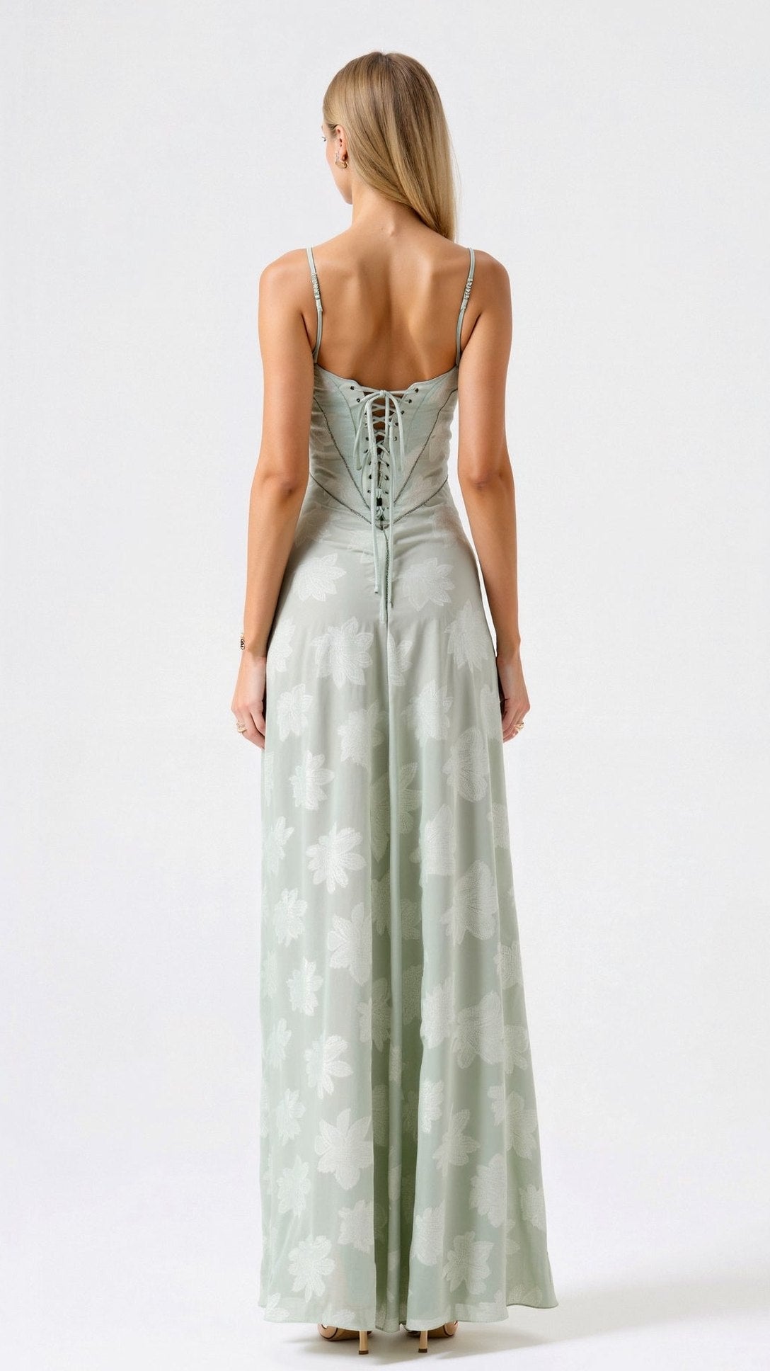 Elegant Pink Maxi Dress for Women with Square Neck Sleeveless Flowing Formal Wedding Guest Style