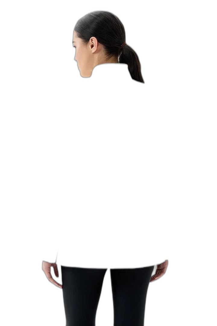 Elegant White Blazer for Women with Sleeveless Office Style