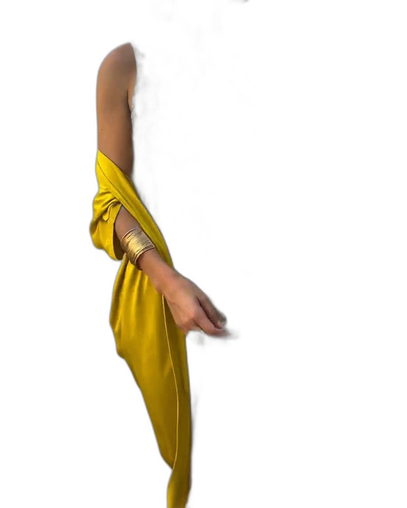 Stylish Abstract Two Piece Set for Women with Flowing Party Style
