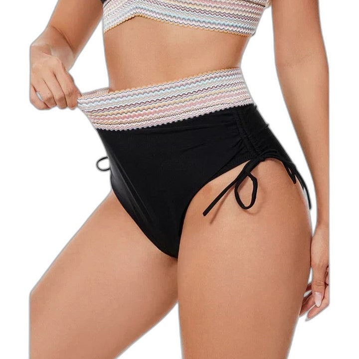 Stylish Bikini for Women with V Neck Sleeveless High Waisted Vacation Style