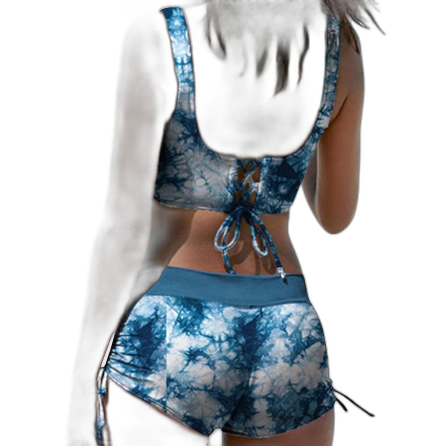 Stylish Bikini for Women with V Neck Sleeveless Vacation Style