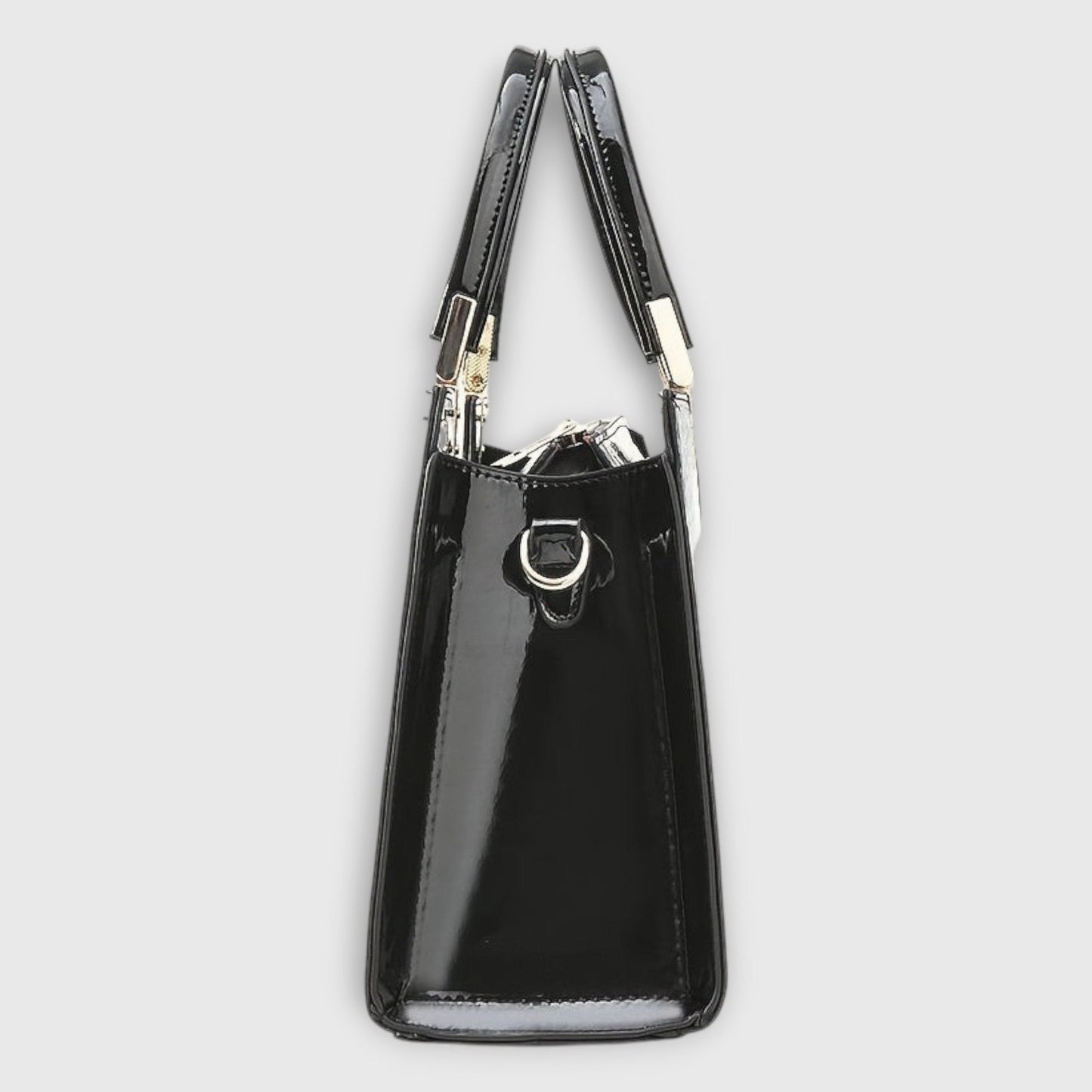 Stylish Black Leather Satchel Bag for Women with Office Style