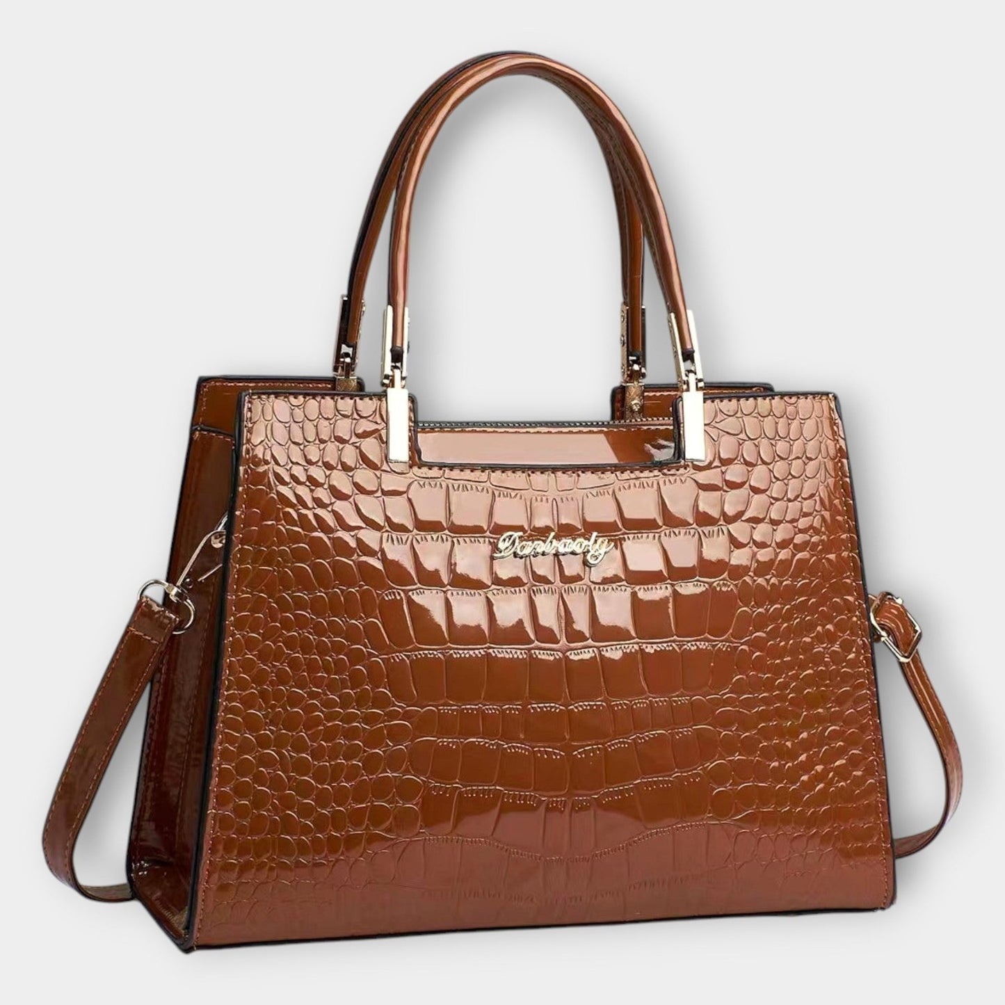 Stylish Black Leather Satchel Bag for Women with Office Style
