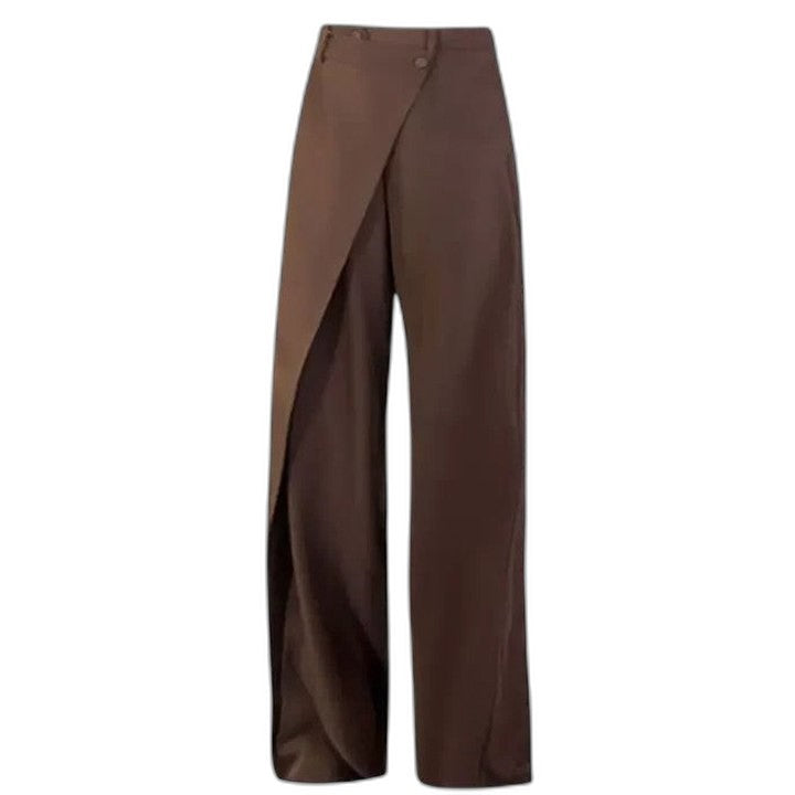 Stylish Black Wide Leg Pants for Women with High Waisted Office Style
