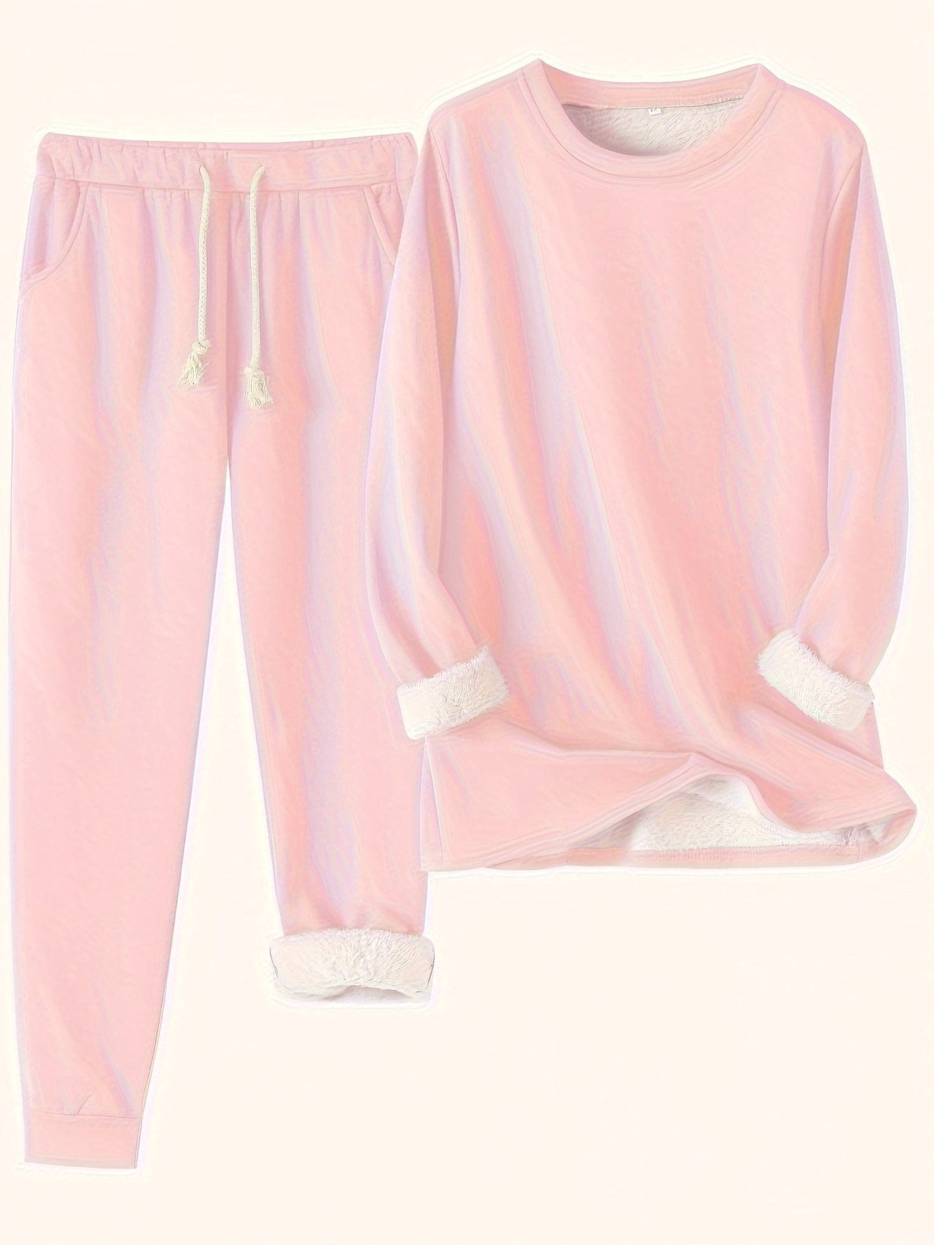 Stylish Blue Two Piece Set for Women with Pockets Lounge Style