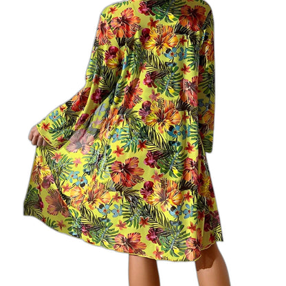 Stylish Floral Bikini for Women with Long Sleeve Vacation Style