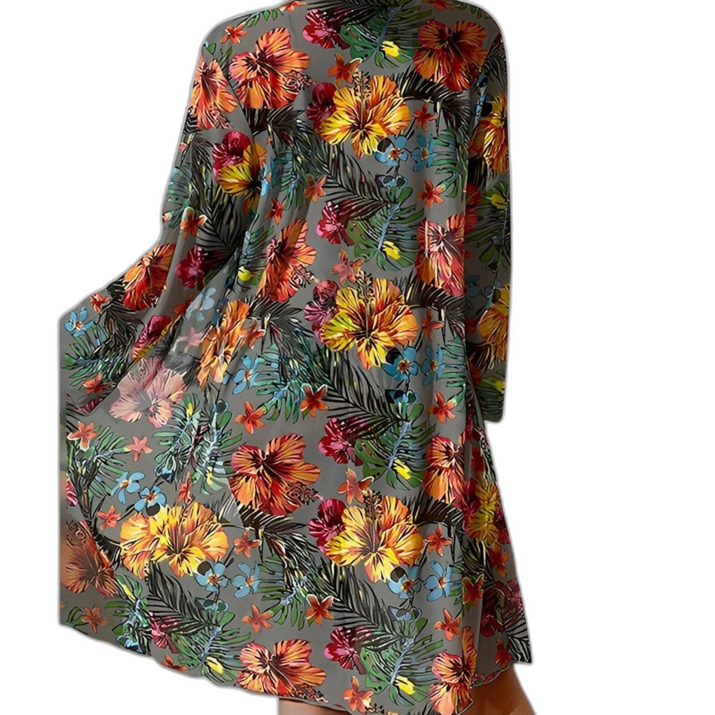Stylish Floral Bikini for Women with Long Sleeve Vacation Style