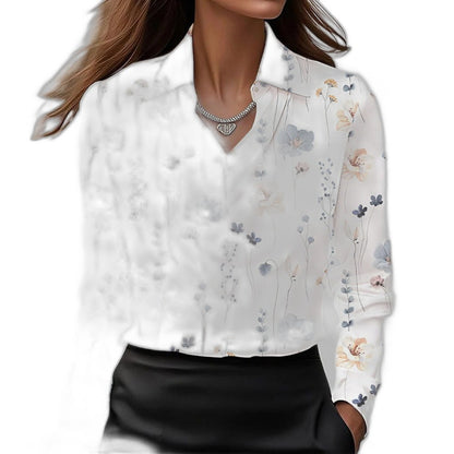 Stylish Gold Satin Blouse for Women with Cowl Neck Long Sleeve Office Style